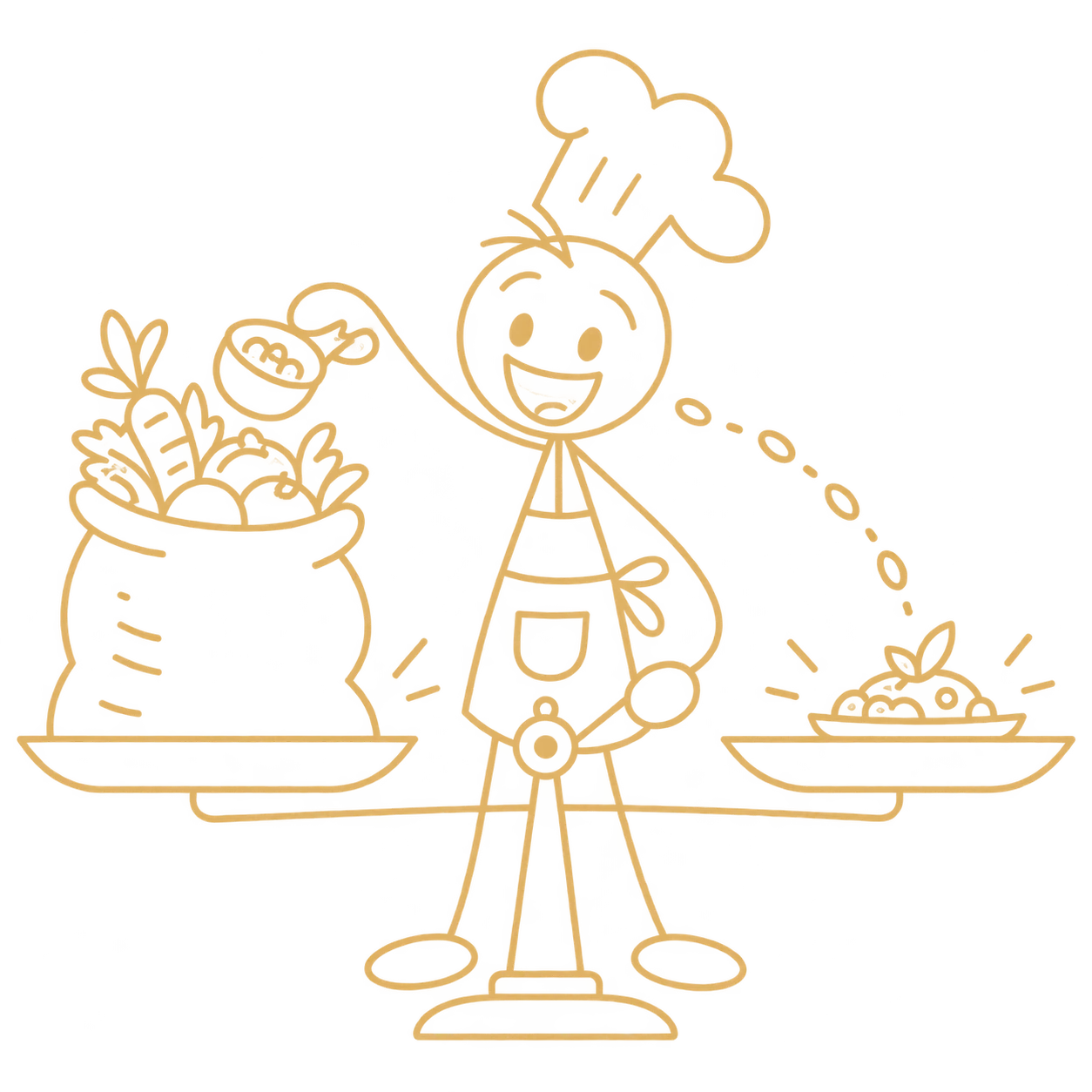 A focused chef converting a bulk ingredient purchase into a precise portion cost